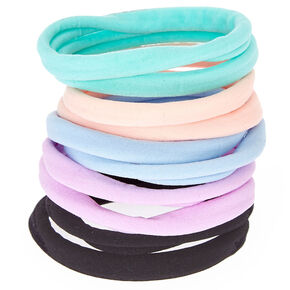 Pastel Assortment Rolled Hair Ties - 10 Pack,