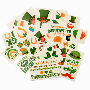 St. Patrick&#39;s Day Temporary Tattoo Pack,