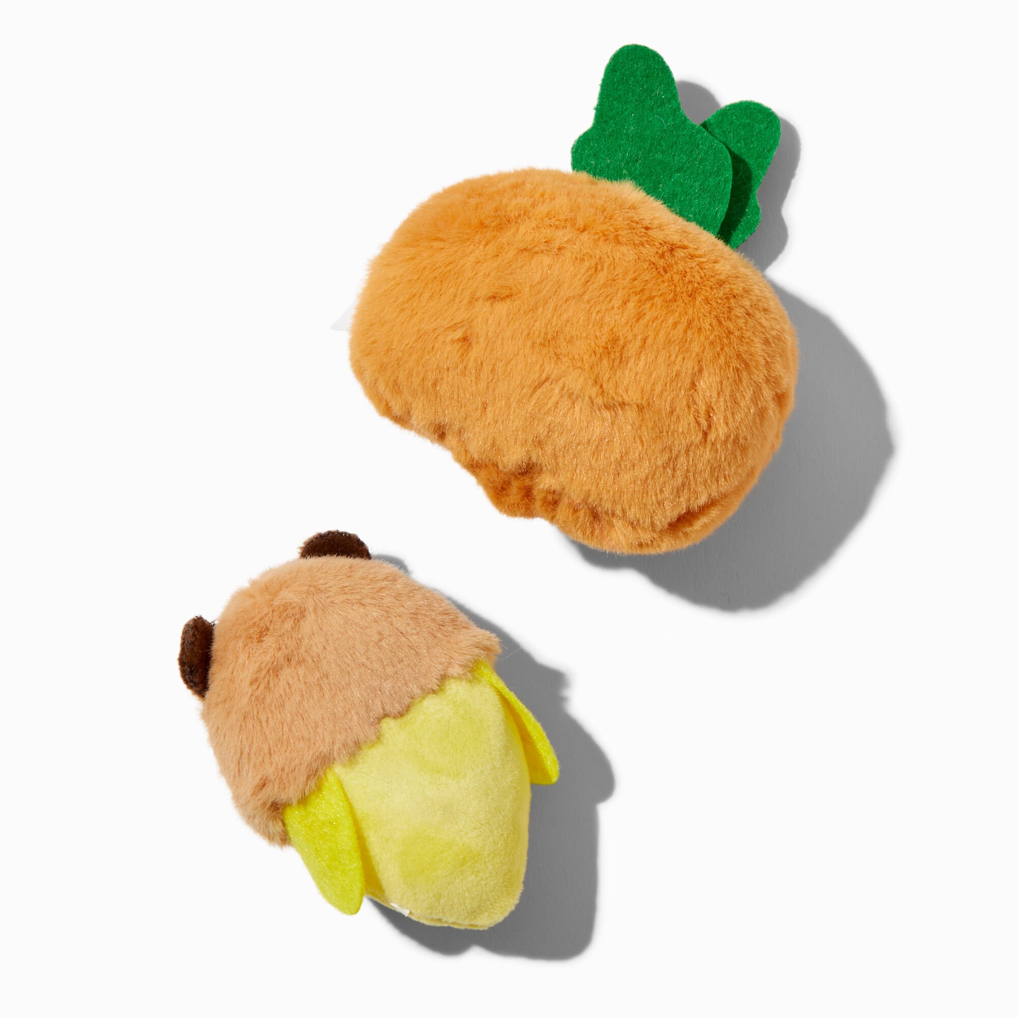 Capybara Carrot & Banana Plush Magnet Set - 2 Pack,