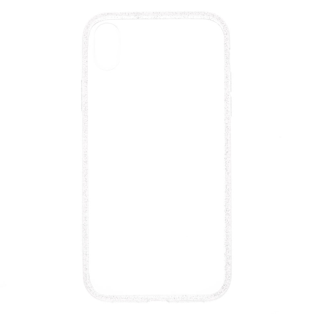 Clear Glitter Border Phone Case - Fits iPhone® XR,