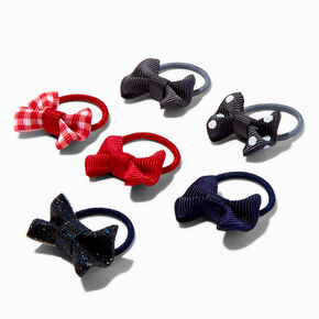 Claire&#39;s Club School Bow Hair Ties - 10 Pack,
