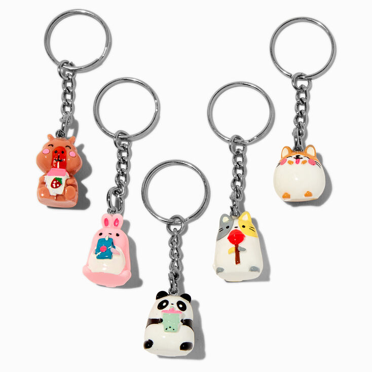 Snacking Critters Best Friends Keychains - 5 Pack,