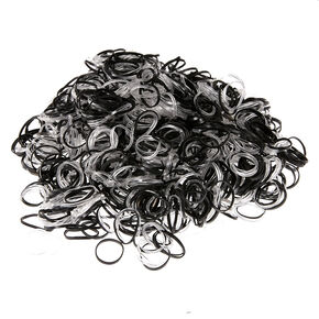 Black &amp; Clear No More Snag Mini Hair Bobbles - 1000 Pack,