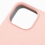 Coque de portable en silicone rose tendre unie - Compatible avec iPhone&reg;&nbsp;13 Pro,