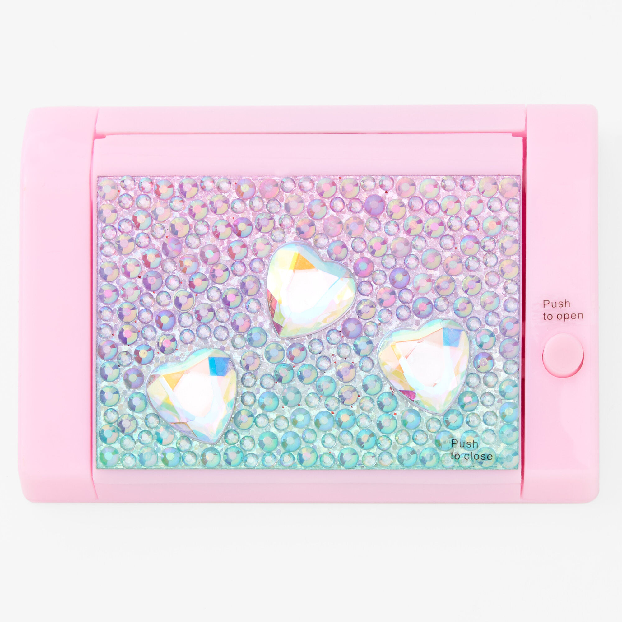 Pastel Rainbow Bling Mechanical Bling Lip Gloss Set - Pink,