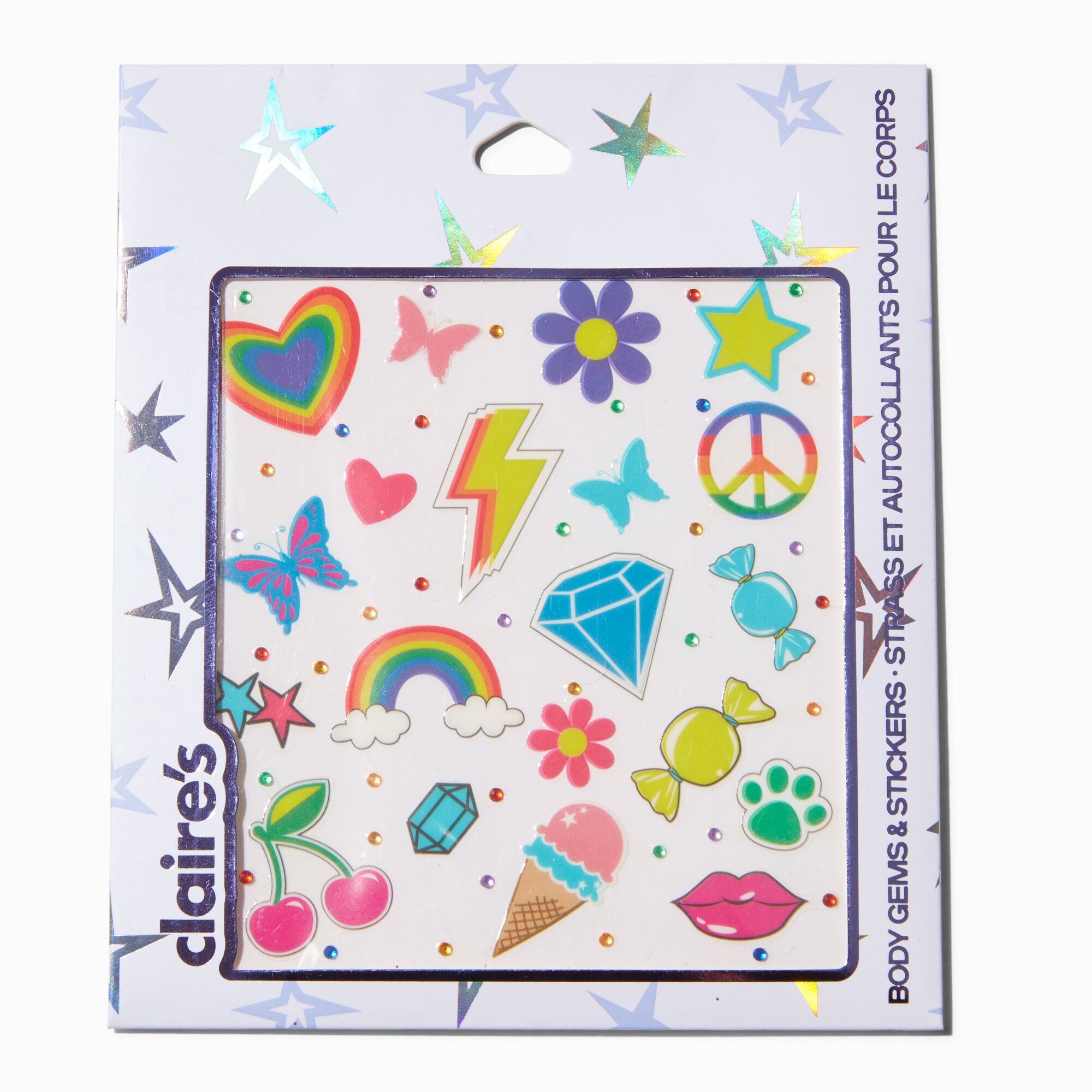 Rainbow Mixed Body Stickers,