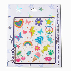 Rainbow Mixed Body Stickers,