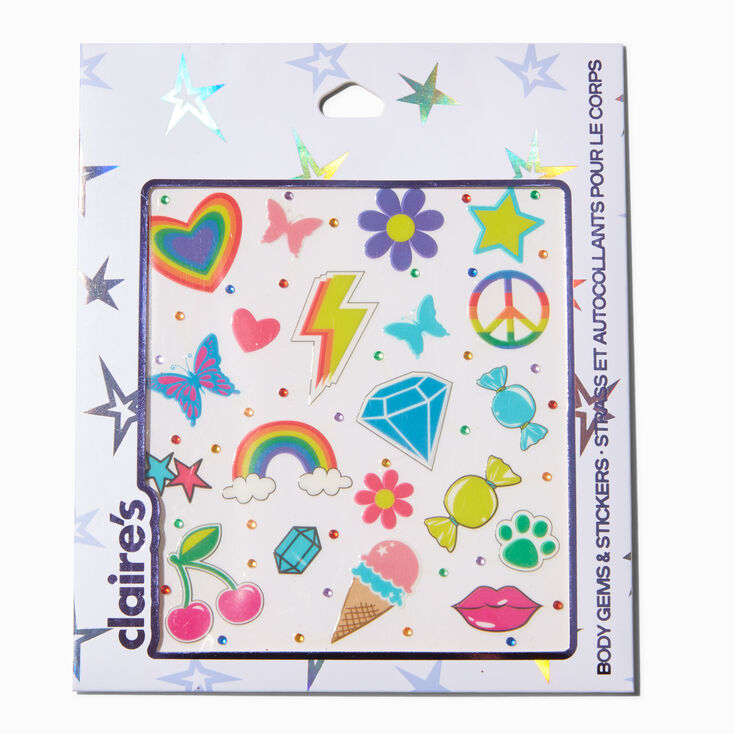 Rainbow Mixed Body Stickers,