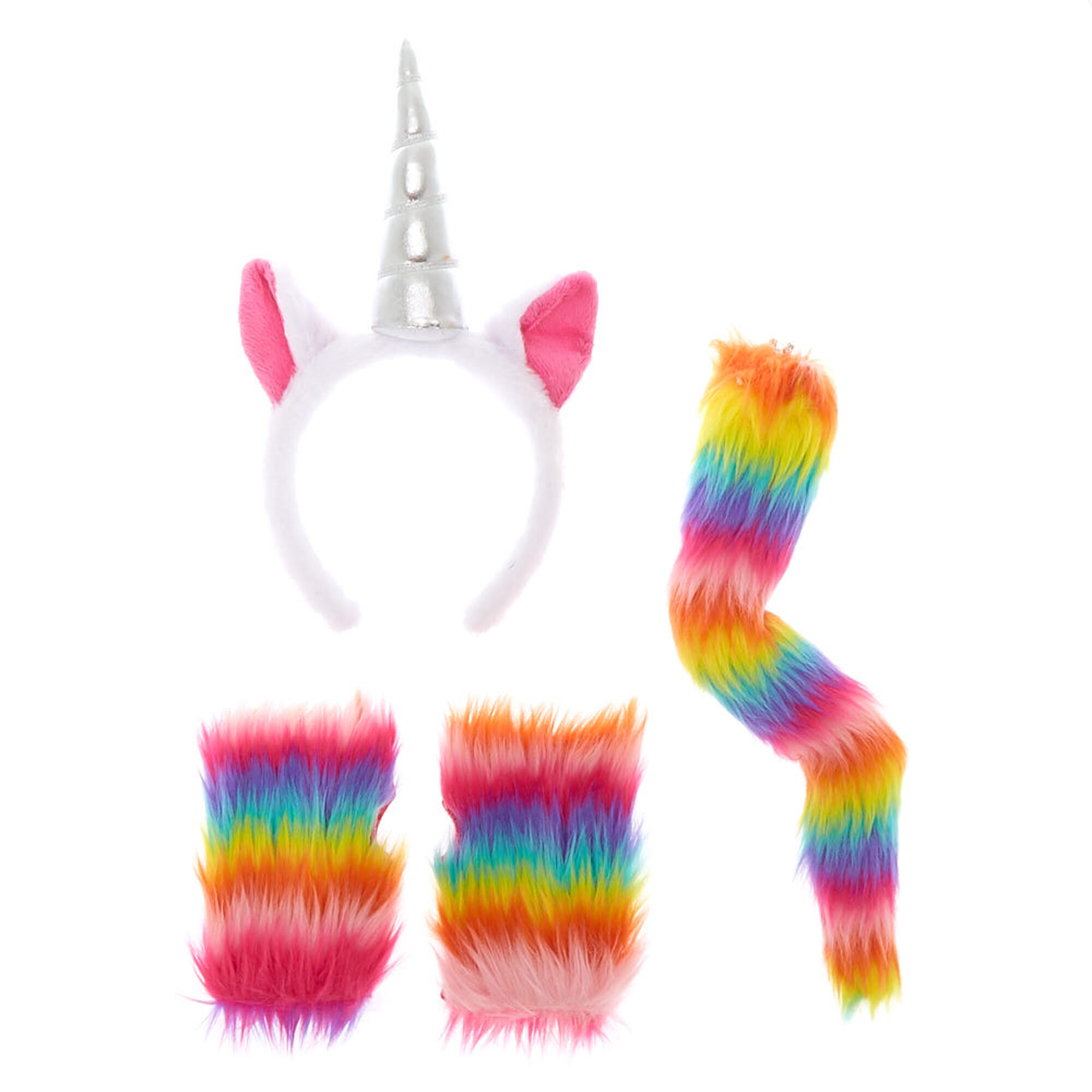 Rainbow Plush Unicorn Costume Set 3 Pack Claire S Us