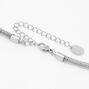 Silver 10&quot; Mesh Chain Choker,