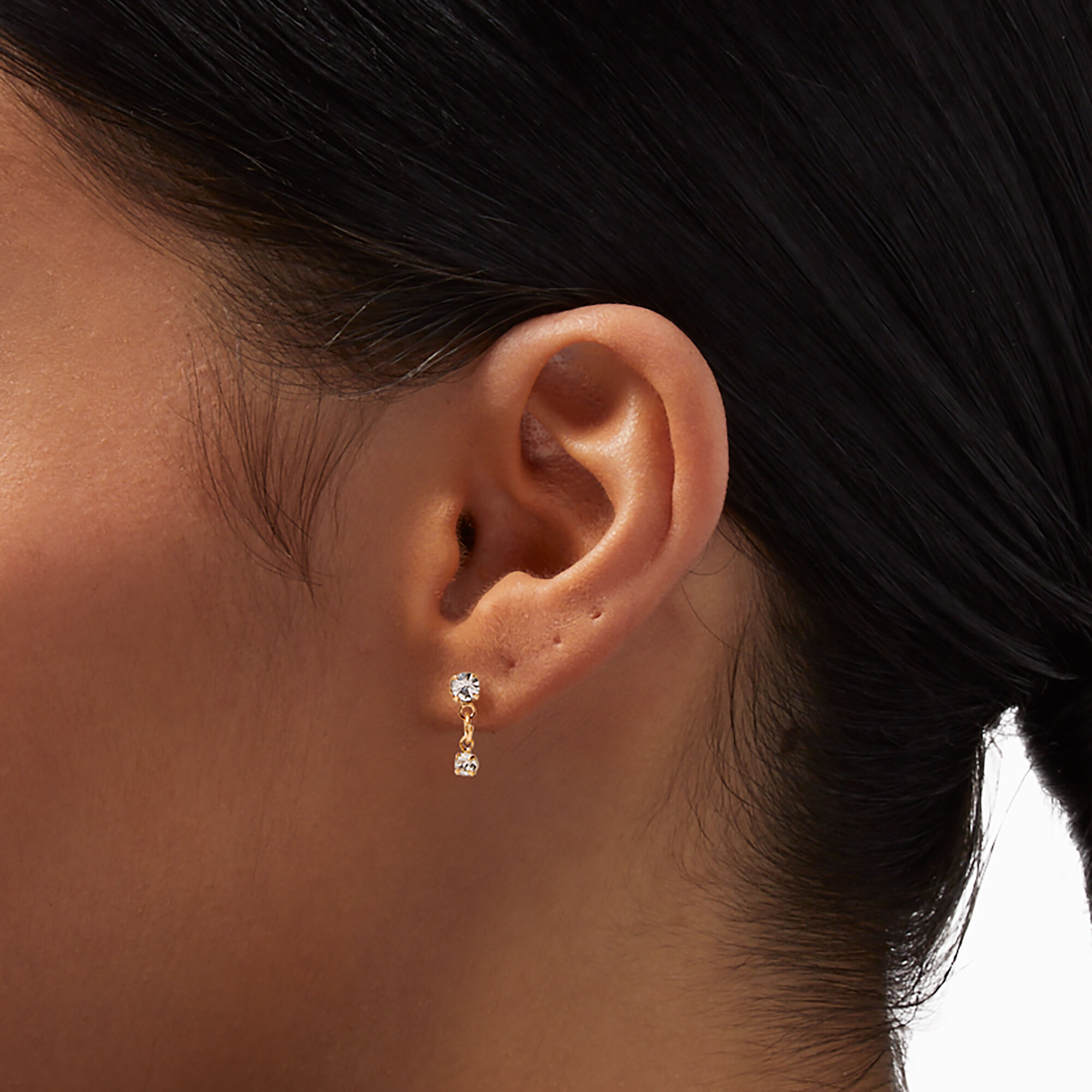Pack of shop diamond stud earrings