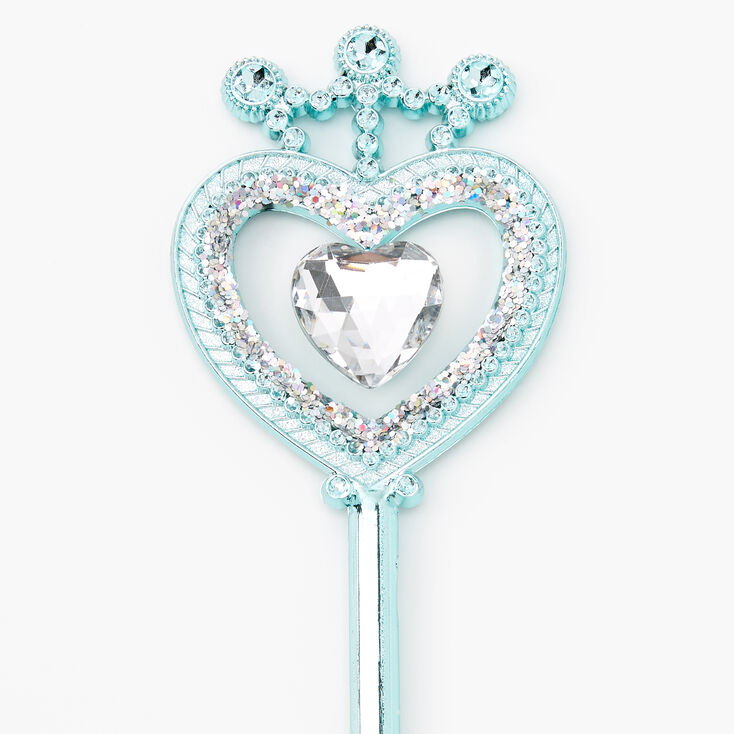 Claire&#39;s Club Glitter Heart Wand - Turquoise,