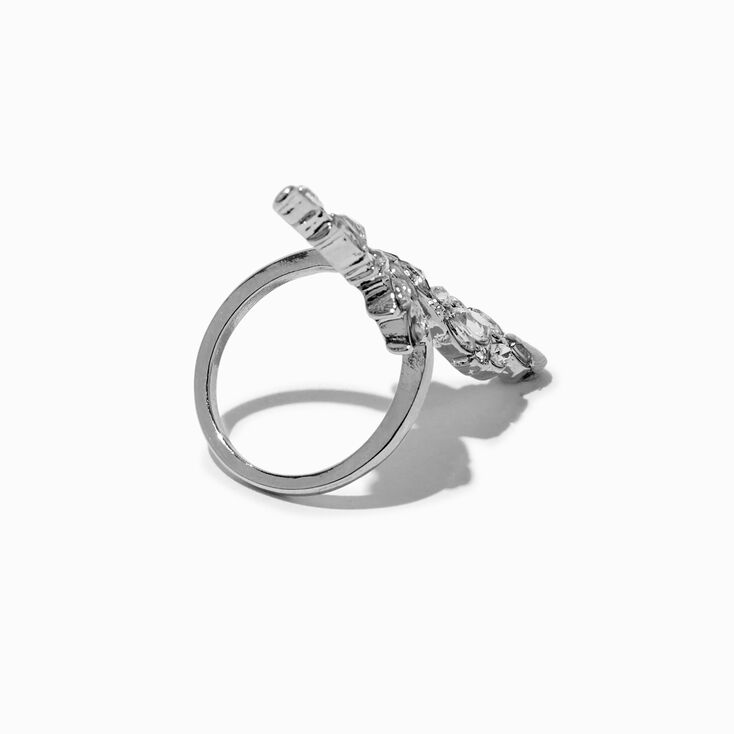 Silver-tone Fairy Wings Wrap Ring,