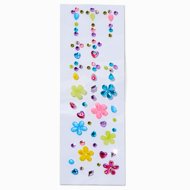 Rainbow Shapes Body Gems - 100 Pack,