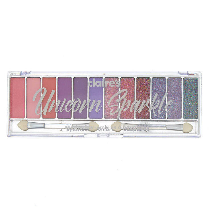 Unicorn Sparkle Eyeshadow Palette 12 Shades Claire S Us