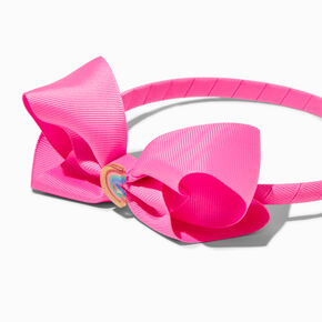 Claire&#39;s Club Rainbow Pink Loopy Bow Headbands - 3 Pack,