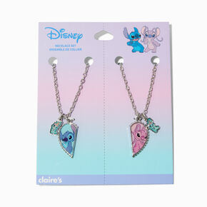 Disney Stitch Claire&#39;s Exclusive BFF Split Heart Necklace Set - 2 Pack,