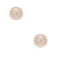 Blush Glass Pearl Earrings,