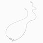 Silver-tone Tulip Pendant Necklace,