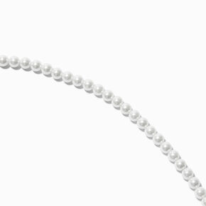 Classic 3mm White Pearl 60&quot; Long Necklace,