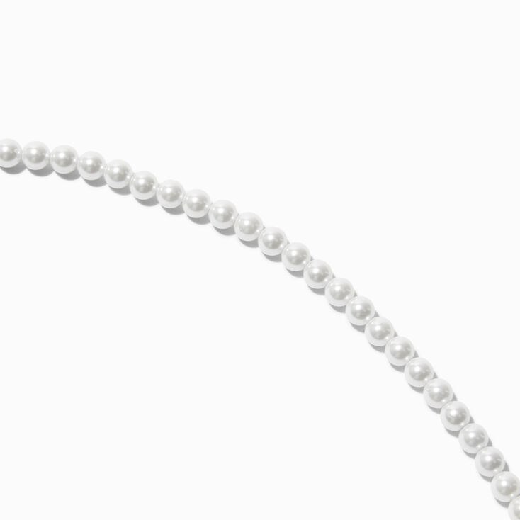 Classic 3mm White Pearl 60&quot; Long Necklace,