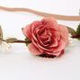 Dusty Rose Flower Crown Headwrap ,