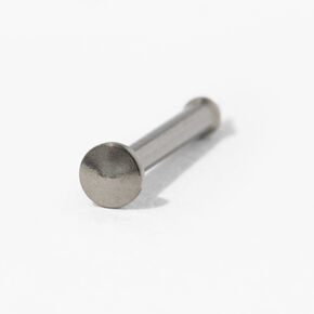 Flat Disc Titanium Nose Piercing Kit with Ear Care Solution,