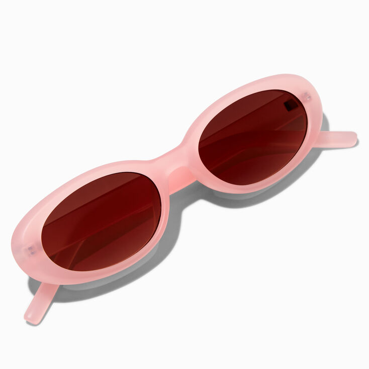 Pink Oval Sunglasses,