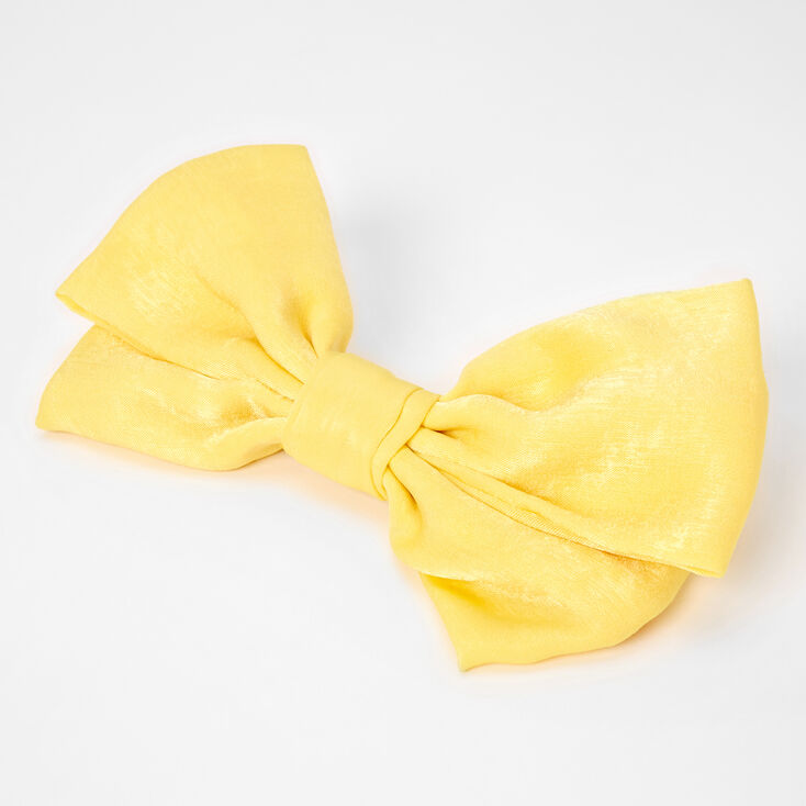 Claire's Grande barrette à nœud – Jaune