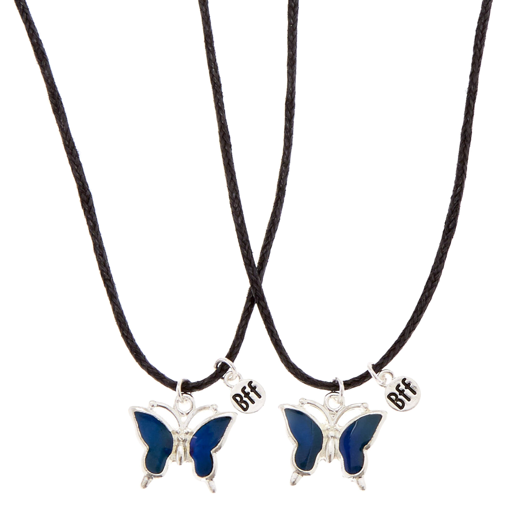 Butterfly BFF Mood Necklace Set | Claire's US