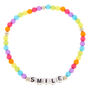 Rainbow Smile Beaded Stretch Bracelet,