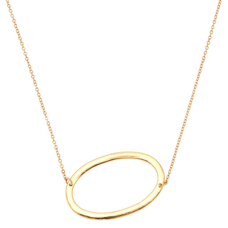 Claire's Collier à pendentif initiale O oversize