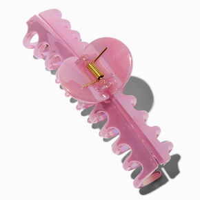 Light Pink Pearlized Large Barrel Hair Claw,