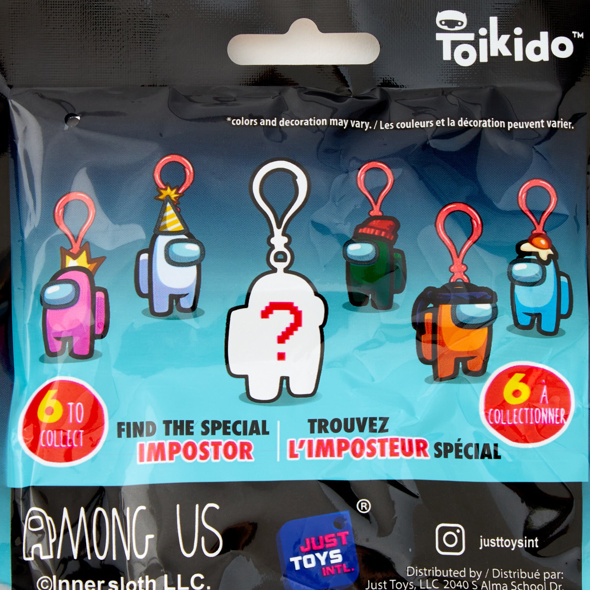 Toikido™ Among Us Plush Hangers Blind Bag - Styles May Vary,