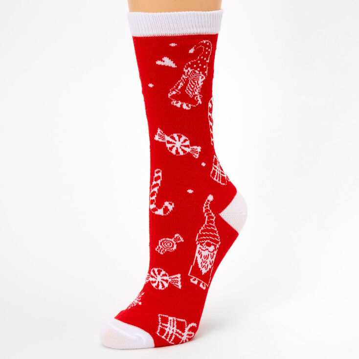Red Gnome Crew Socks,
