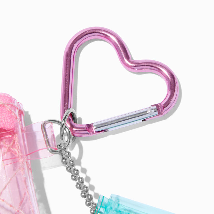 Pink &amp; Teal Clear Coin Purse Set - 2 Pack,