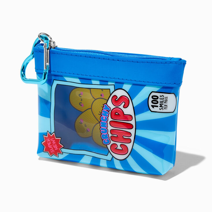 Crunchy Chips Blue Coin Purse,