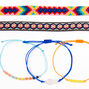 Bracelets d&rsquo;amiti&eacute; ananas fluo aux designs vari&eacute;s - Lot de 5,