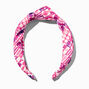 Pink Geometric Print Knotted Headband,