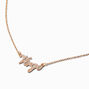 Gold-tone Script Zodiac Pendant Necklace - Virgo,