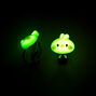 Yellow Chick Glow in the Dark Clip On Stud Earrings,