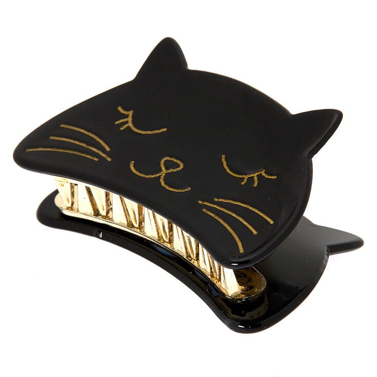 Claire's Pince à cheveux chat noir
