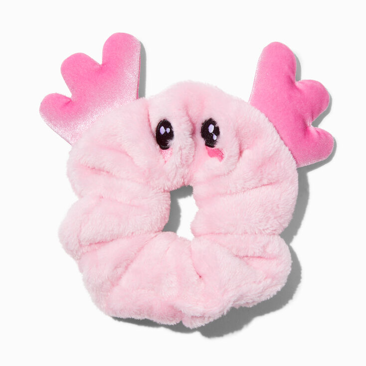 Pink Axolotl Hair Scrunchie,