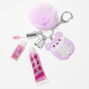 Purple Chipmunk Bling Lip Gloss Keychain,
