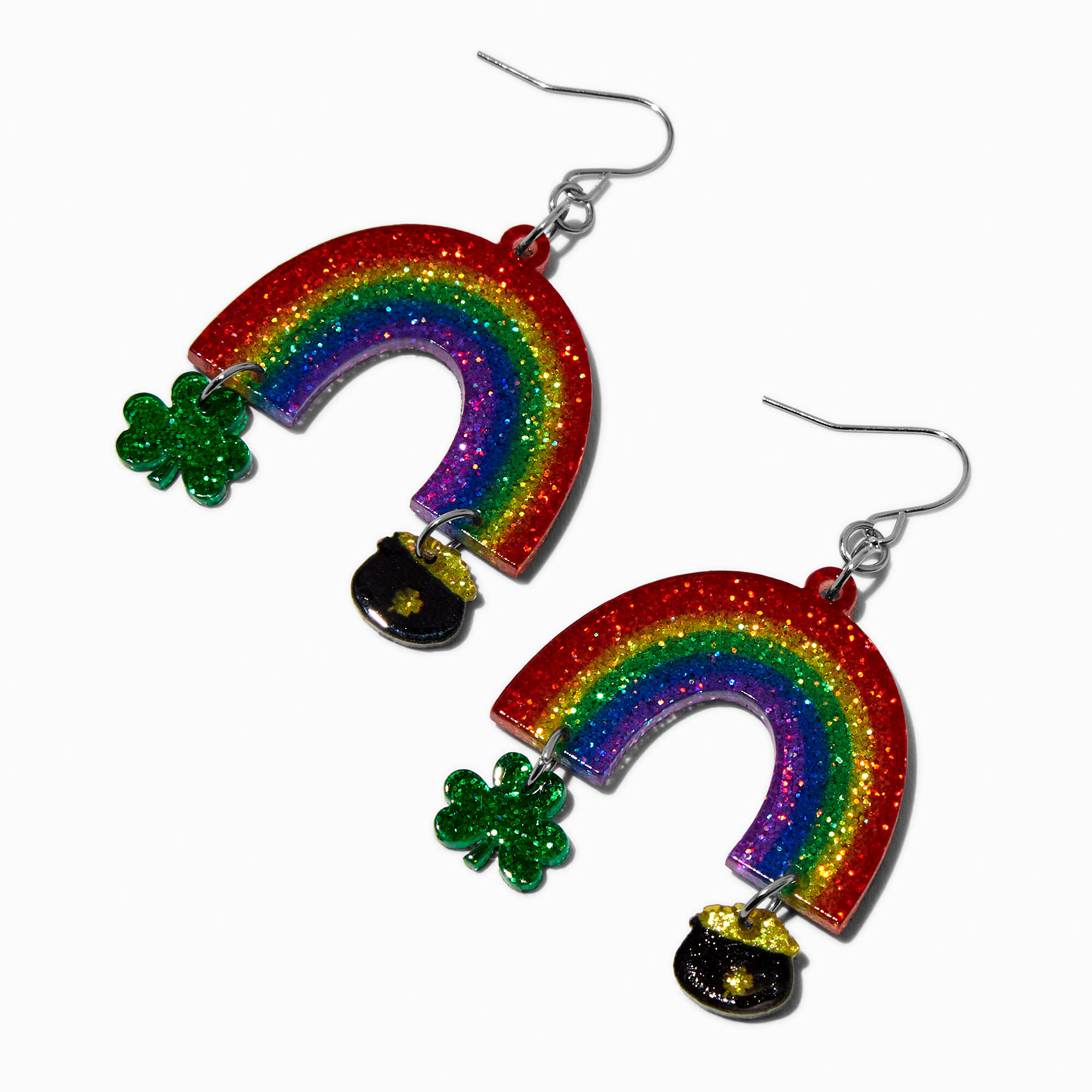 St. Patrick's Day Rainbow Drop Earrings,