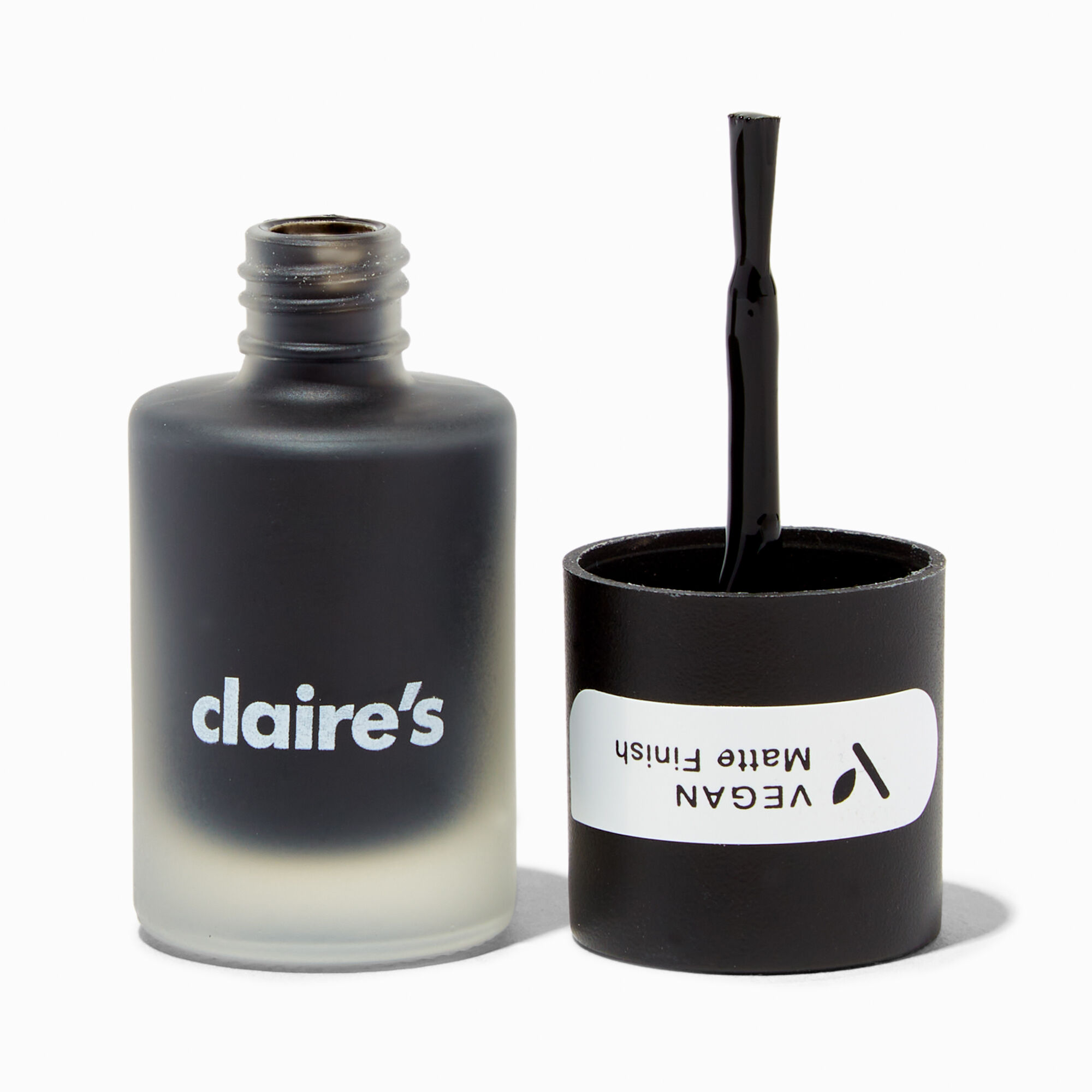 Vegan Matte Effect Nail Polish - Black,
