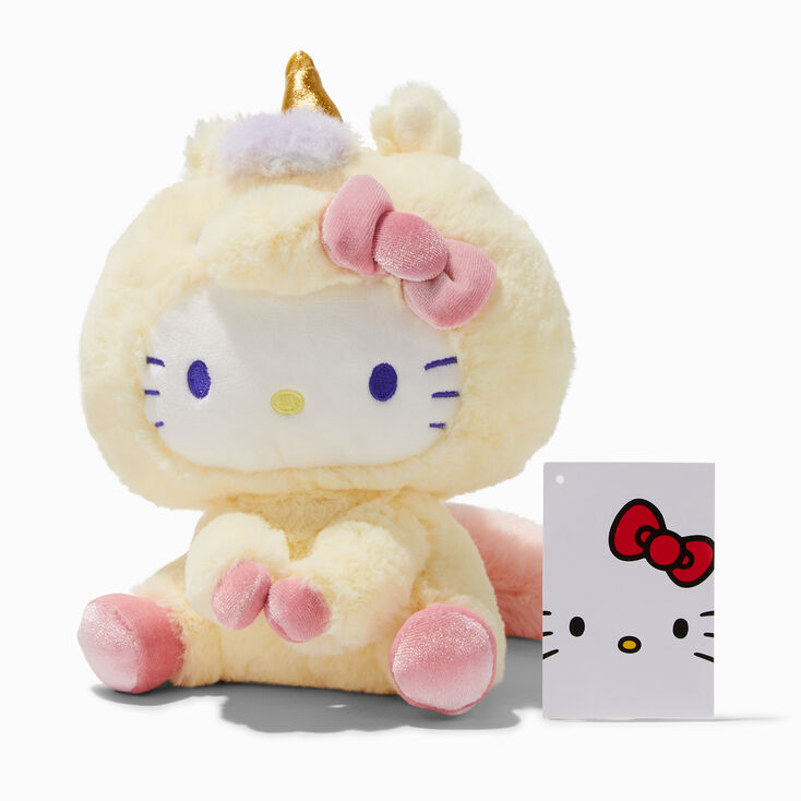 Hello Kitty&reg; 6&#39;&#39; Cream Unicorn Plush Toy,