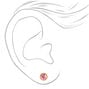 Clous d&#39;oreilles avec strass pastel 5&nbsp;mm couleur dor&eacute;e - Lot de 9,