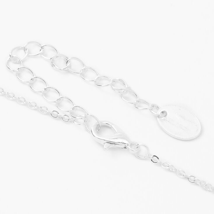 Silver Fries Before Guys Pendant Necklace - Black,