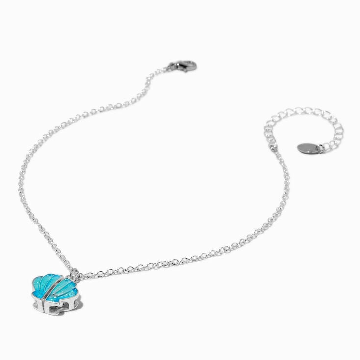 Claire&#39;s Club Mermaid Shell Silver-tone Necklace,